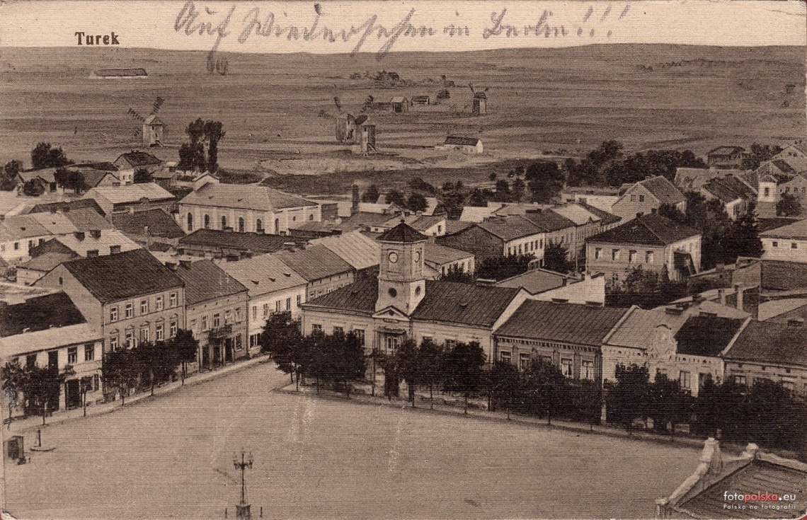 1910-1914 Turek - panorama miasta  (Zdjęcie ze zbiorów Muzeum w Turku)