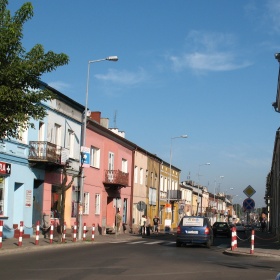 Turek ul. 3.Maja - widok od ry...