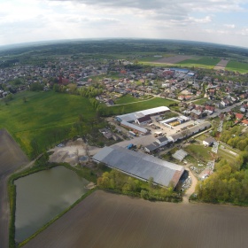 Malan&oacute;w z lotu ptaka