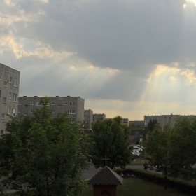 Popołudniowy widok z okna  