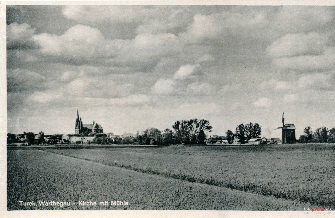 1942 Turek - panorama miasta od strony Muchlina